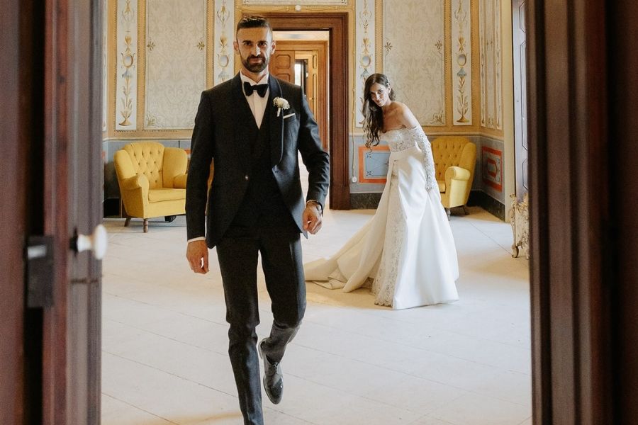 MATRIMONI MASSERIA PALESI - PREPARAZIONE NEL PALAZZO