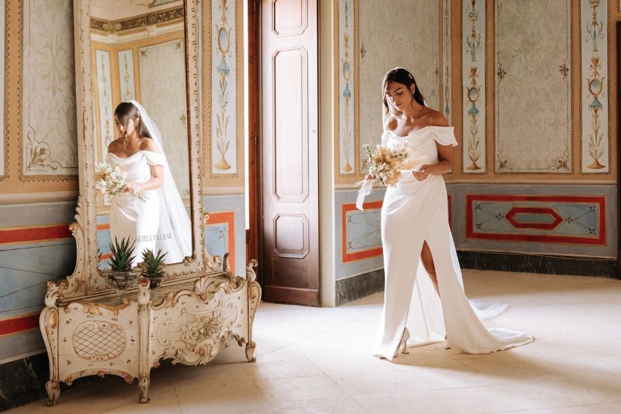 MATRIMONI MASSERIA PALESI - PREPARAZIONE NEL PALAZZO